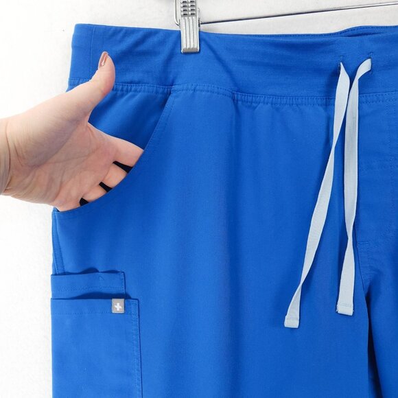FIGS Scrub Pants Womens XXL Blue Kade Technical Collection Cargo Pockets Medical - Picture 2 of 10